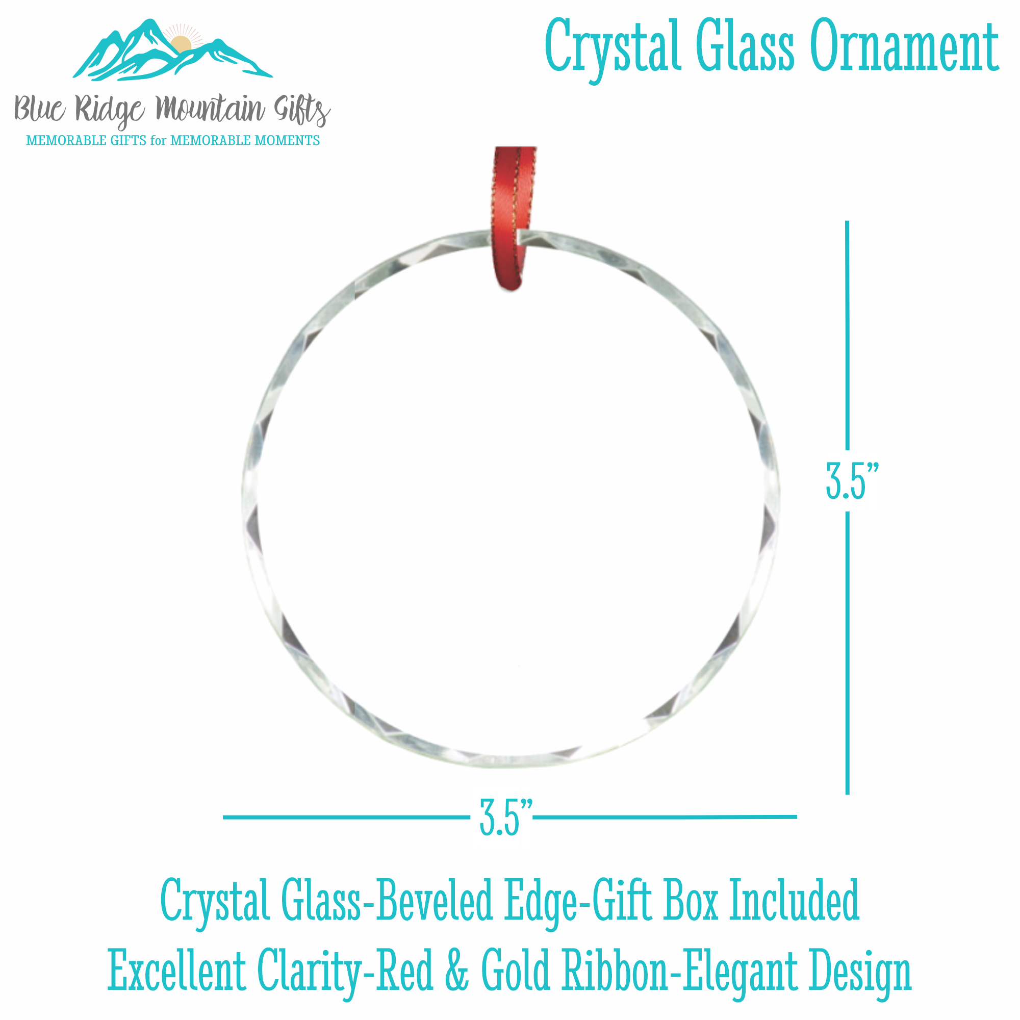 Couple Ornament | Personalized Crystal Ornament